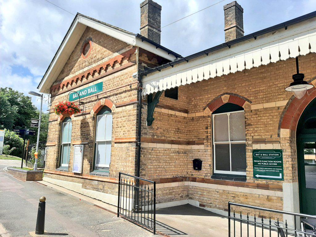 The restored station at Bat & Ball