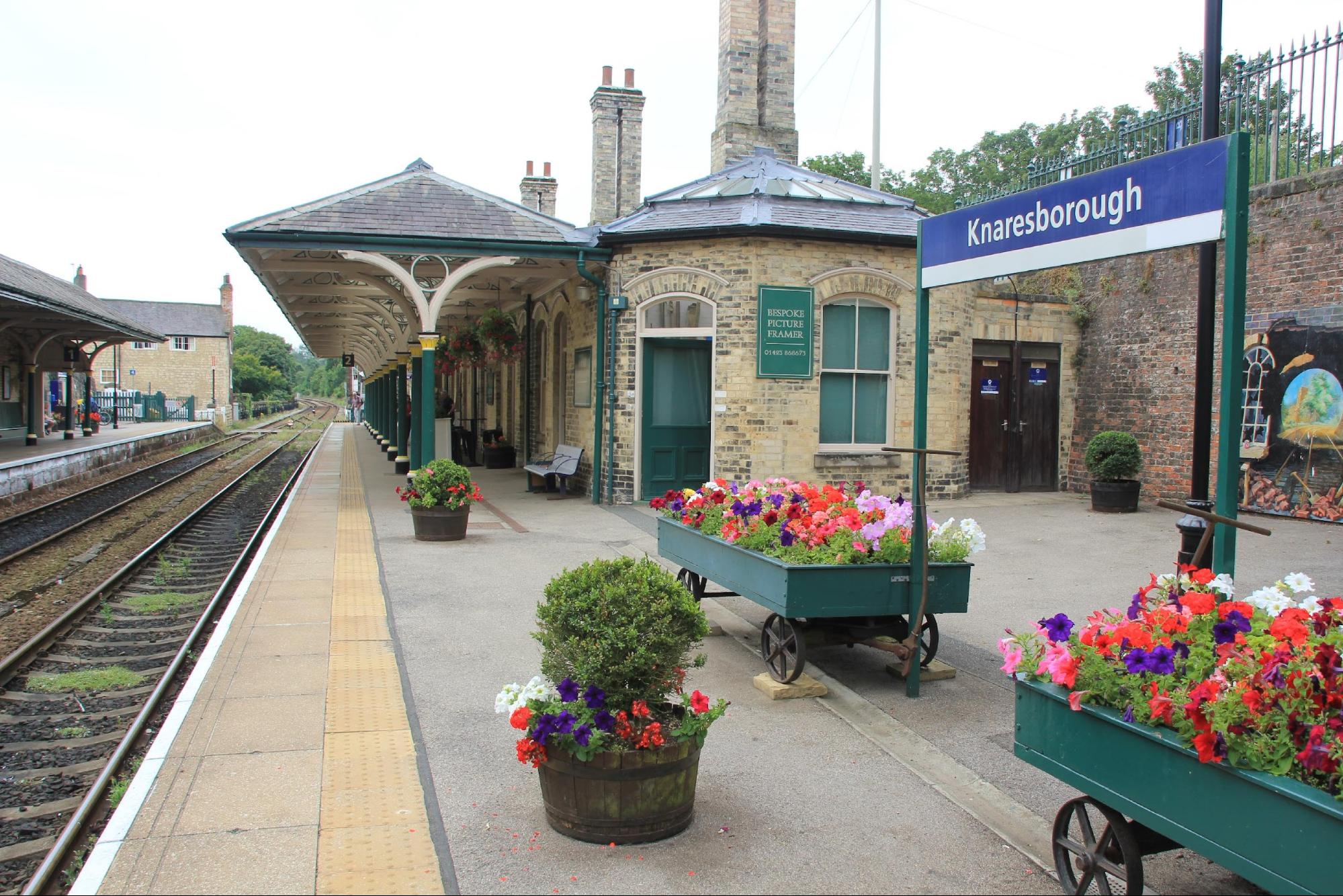 The Grade II listed station at Knaresborough