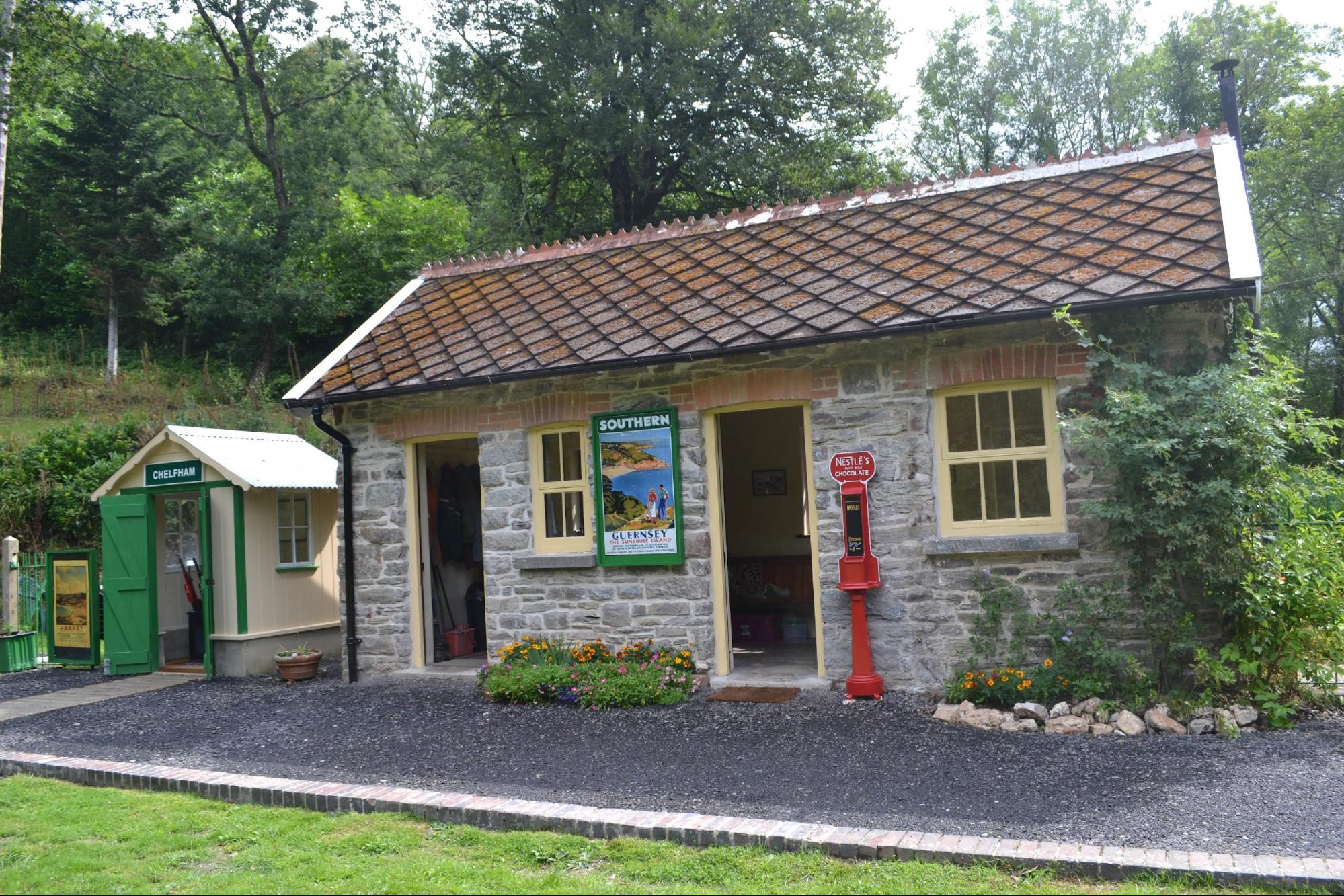 The restored station at Chelfham
