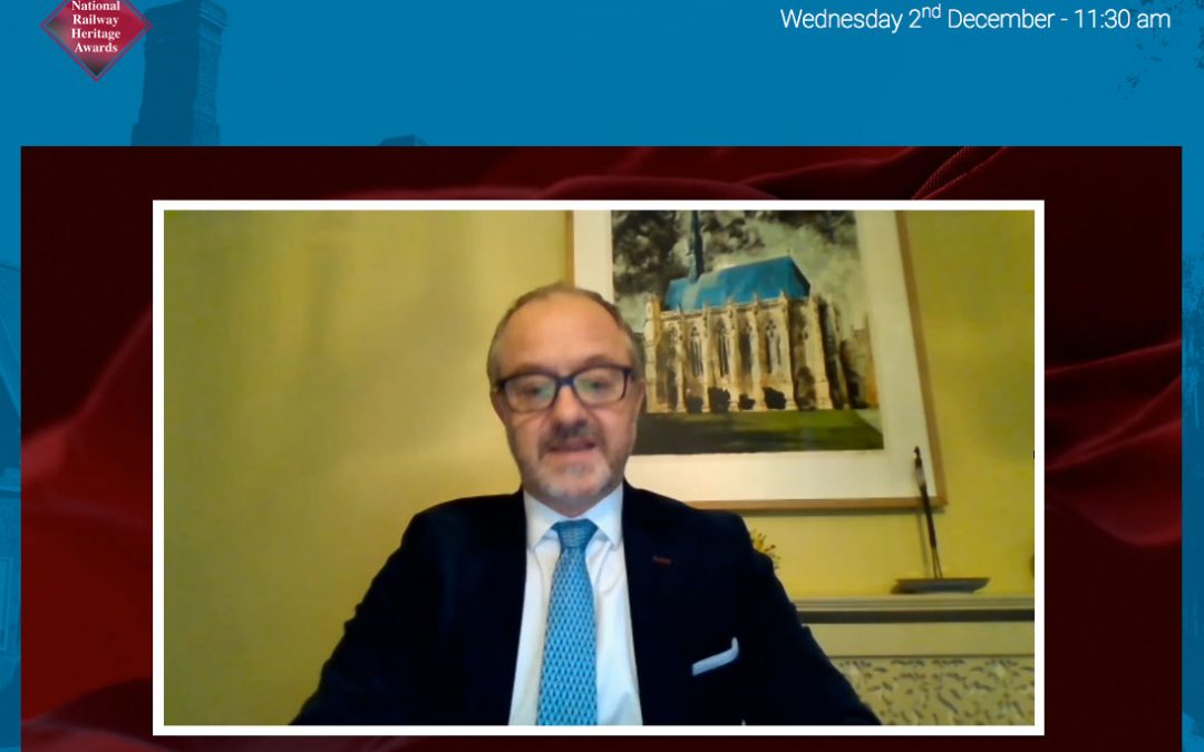 Chief Executive of Network Rail presents the 2020 National Railway Heritage Awards in a virtual ceremony as COVID-19 prevents physical ceremony from taking place