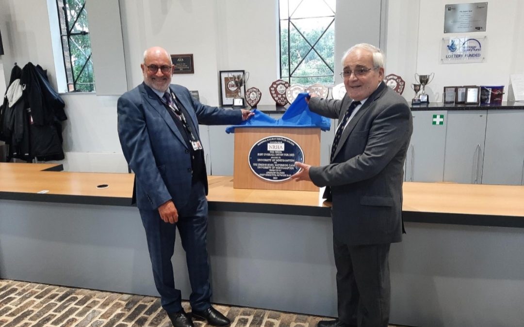 Restored engine shed at Northampton sees NRHA plaque unveiled