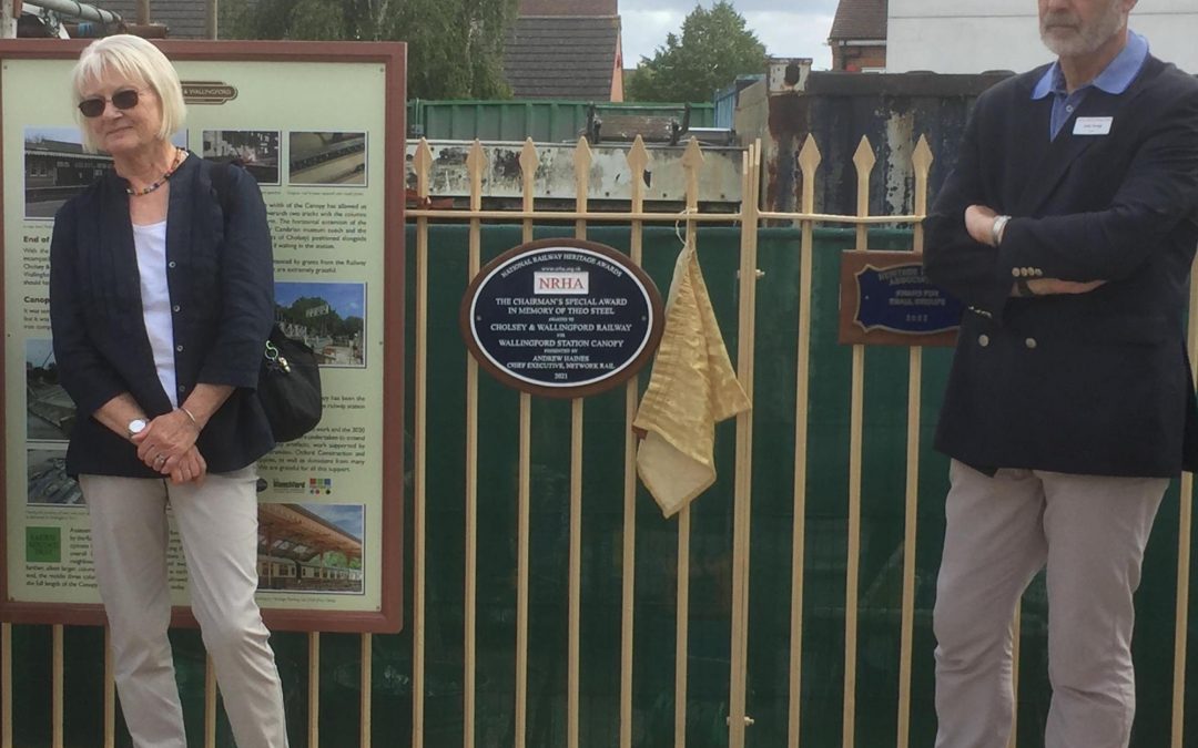 Tribute to the late Theo Steel as the plaque awarded in his name is unveiled at Wallingford